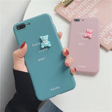 3D Bear Avocado Phone Case for iPhone and Oppo A9