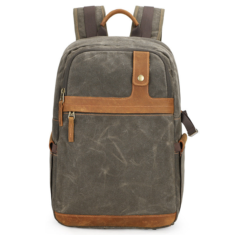 Waterproof Batik Canvas Camera Backpack Bag