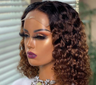 Hand Wound Black Short Curly Hair Headgear