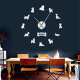 Cute Cartoon Dog Wall Clock - Creative DIY Home Decor