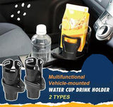 Car Cup Holder with Multi-Function Beverage Tray