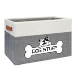 Thankspaw Foldable Dog Toy Box Fabric Dog Toy Bin Folding Organizer Home Décor Bin with Handle Collapsible Toy Box Organizer for Pet Leash Blanket Chew Toys and Accessories