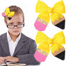 HAIMITI Back To School Hair Clips for Girls Yellow Silk Pencil Hair Bows Cute Hair Accessories Kindergarten Students Toddler Hair Alligator Hairpins Barrettes for School Opens Party Decor 2pcs