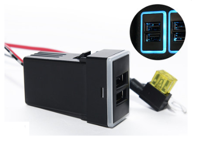 Dual USB Car Charger QC3.0 for Honda Models