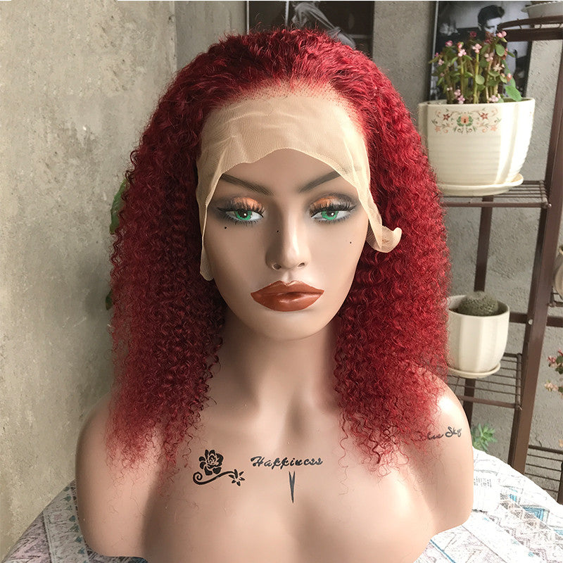 Kinky Curly Human Hair Frontal Lace Wig