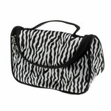Zebra Striped Large Makeup Bag for Travel Organization