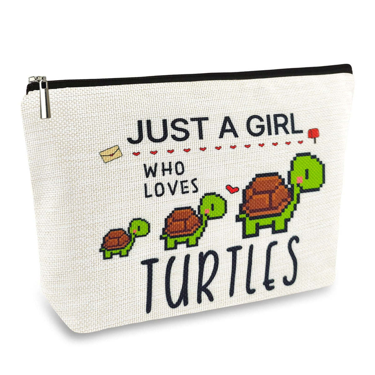 Turtle Makeup Bags for Women Cute Turtle Gifts for Girls Small Travel Cosmetic Bag Zipper Pouch for Teens Daughter Sister Bestie Funny Turtle Lover Stuff Birthday Christmas Decorations for Mom