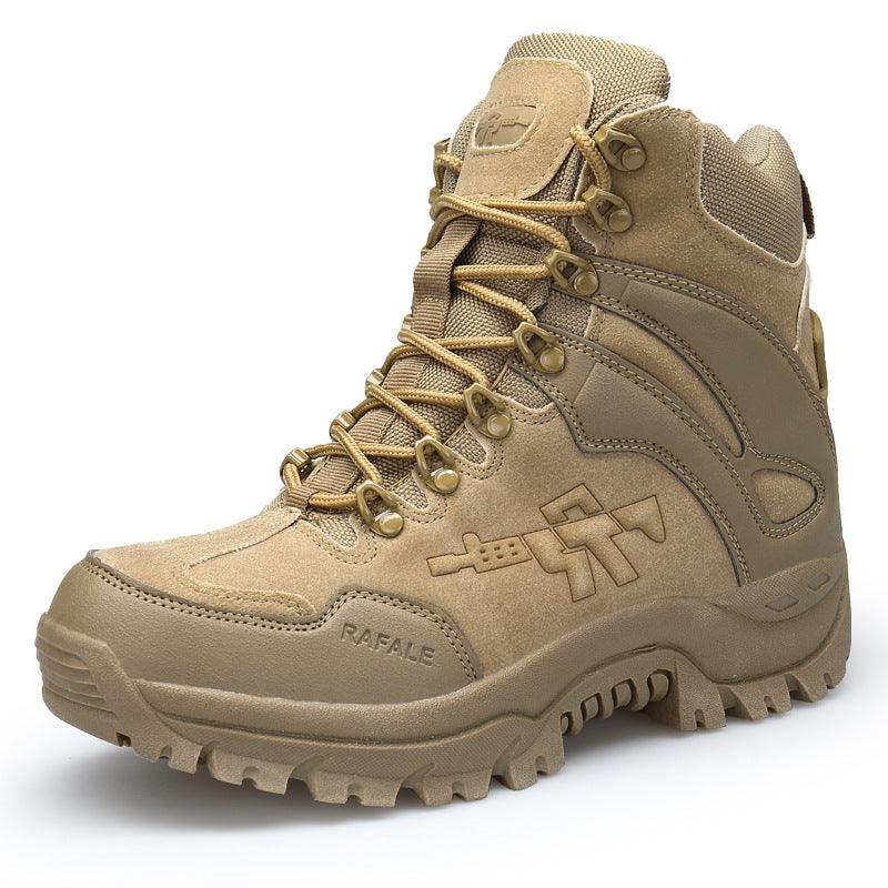 Large High Top Outdoor Combat Desert Camping Boots