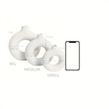 Modern White Ceramic Vase for Home Decor and Events