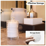 Large Capacity Acrylic Cosmetic Cotton Pads Storage Rack