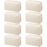 8 Pcs Makeup Bag Pu Leather Cosmetic Pouch Waterproof Small Toiletry Bag Portable Cosmetic Organizer Water Resistant Storage Purse for Lady Women Daily Storage Travel Organizer (BeigeMedium)