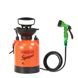 CLICIC 0.75 Gallon Pressure Sprayer with 7 Spray Modes Camping Shower with Removable Hose and Shower Head for Camping Outdoor Traveling Hiking and Pet Bath