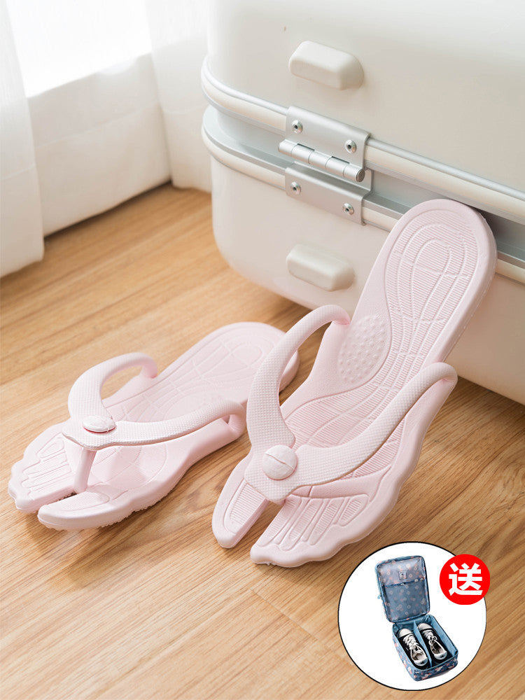 Travel-Friendly Foldable EVA Flip-Flops for Couples