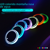 LED Car Cup Mat with Colorful Ambient Light