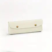 Portable Leather Makeup Brush and Lipstick Organizer