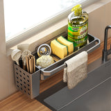 Rag Drain Rack for Kitchen Sink Storage and Organization