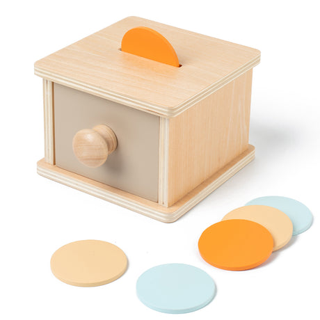 Montessori Wooden Drawer Box for Educational Toys