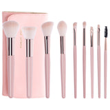 Makeup Brush Set with Wooden Handle and Brush Bag