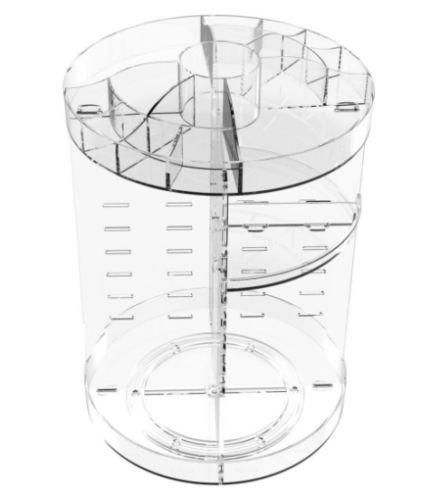 Acrylic Rotating Makeup Organizer Storage Rack