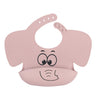 Baby Silicone Elephant Printed Bibs and Sucker Plates Set