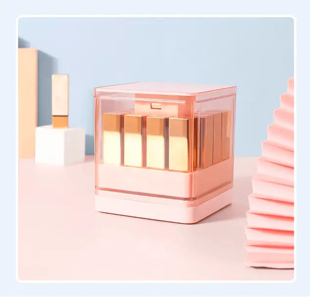 Press Type Lipstick Holder - Dustproof Makeup Organizer