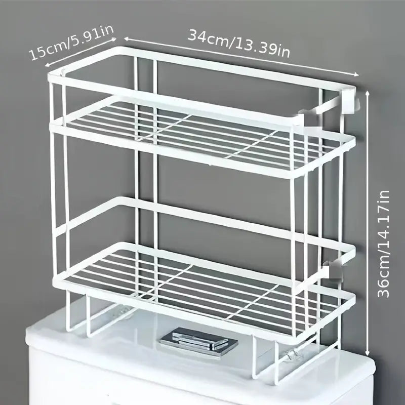 Toilet Storage Organizer with Toilet Paper Holder (1 Piece)