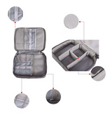 Two Layer Waterproof Multifunctional Data Cable Storage Bag