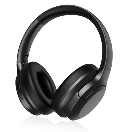Updated Active Noise Cancelling Headphones Wireless Over Ear Bluetooth Headphones with Microphone/50H Playtime/HiFi Stereo Foldable Lightweight Headset Bluetooth 5.3 Headphones for Cellphone/PC
