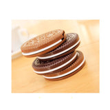 Chocolate Sandwich Biscuit Portable Folding Makeup Mirror