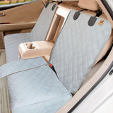 Bark Lover Dog Car Seat Cover for Back Seat Waterproof Bench Backseat Protector Nonslip Rear Seat Cover for Kids & Pets Compatible with Middle Armrests and Fits for Cars Trucks & SUVs