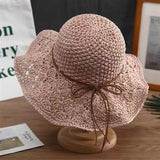 Handmade Crochet Straw Hat - Fashionable Accessory