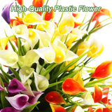 6pcs Artificial Lily Faux Flowers for Home Decor