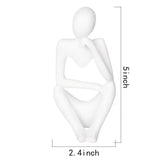 Resin Thinker Statue - Modern Sculpture for Home Office Decor