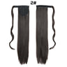 European American Long Straight Hair Velcro Ponytail