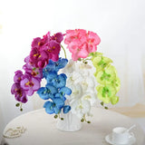 8 Heads Waterproof Artificial Orchids for Home Decor
