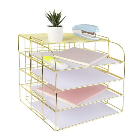 Office Desktop File Organizer and Storage Basket