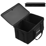 Yorkenbe 45L Camping Organizer 1680D Heavy Duty Waterproof Camping Storage for Camping Cooking Utensils and Camping Cookware with Hard Bottom Camping Bag with Zippered Lid for RV Hiking
