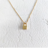 Simple Key Lock Clavicle Necklace