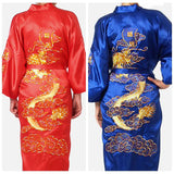 Embroidered Men's Nightgown for Home Wear