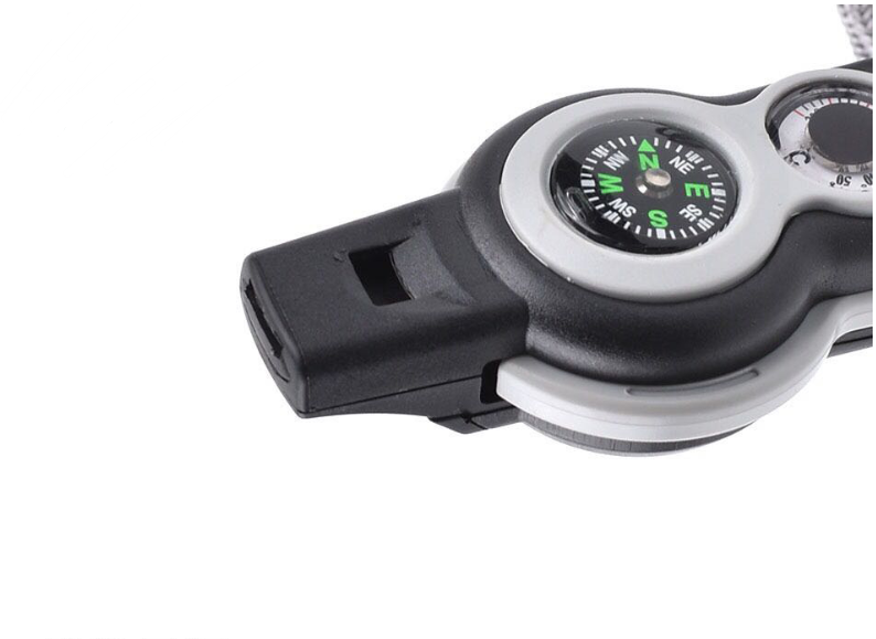 Multi-Functional Survival Whistle for Outdoor Camping