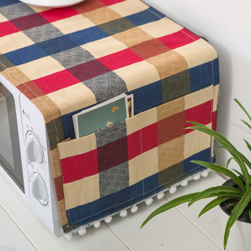 Microwave Oven Covers with Double Pockets for Storage