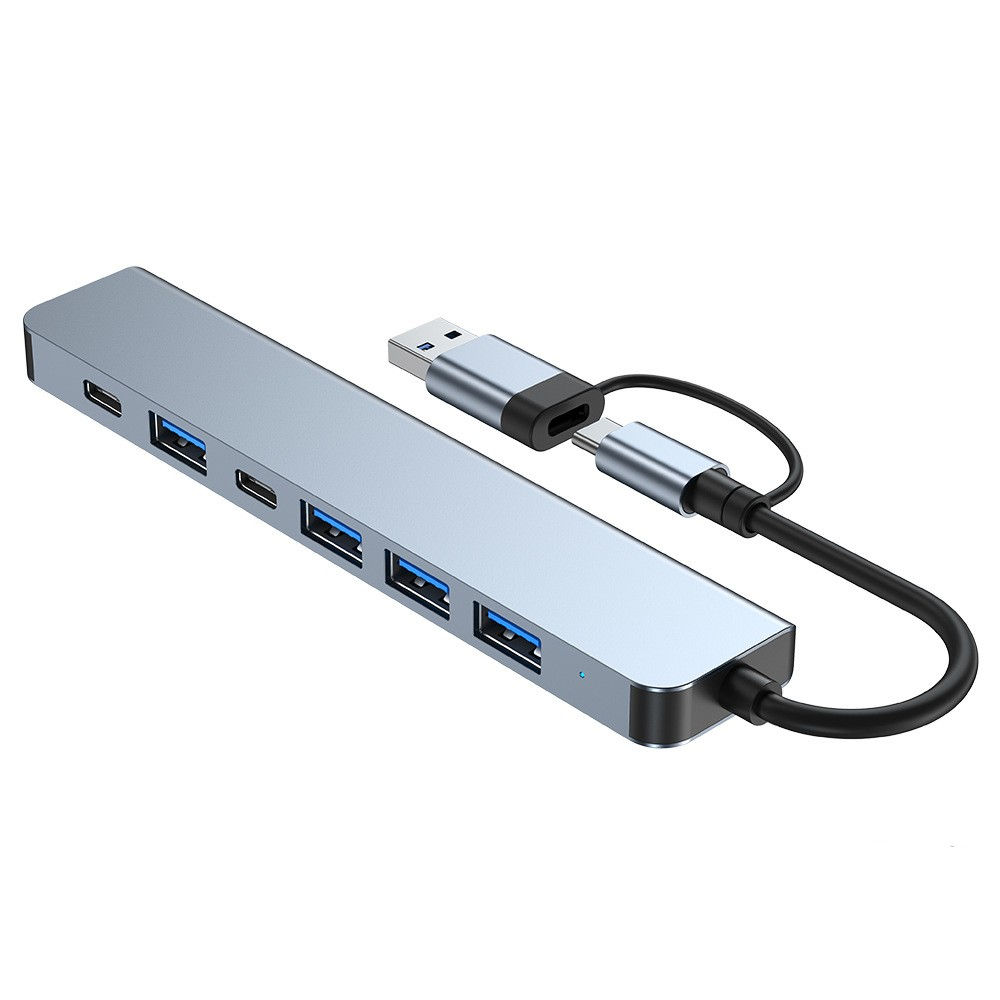 Type-C Docking Station 7-in-1 USB Hub for Huawei and Laptops