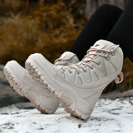 Men's Breathable Hi-Top Hiking Platform Sneakers