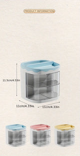 Cute Multi-color Transparent Pen Holder for Desk