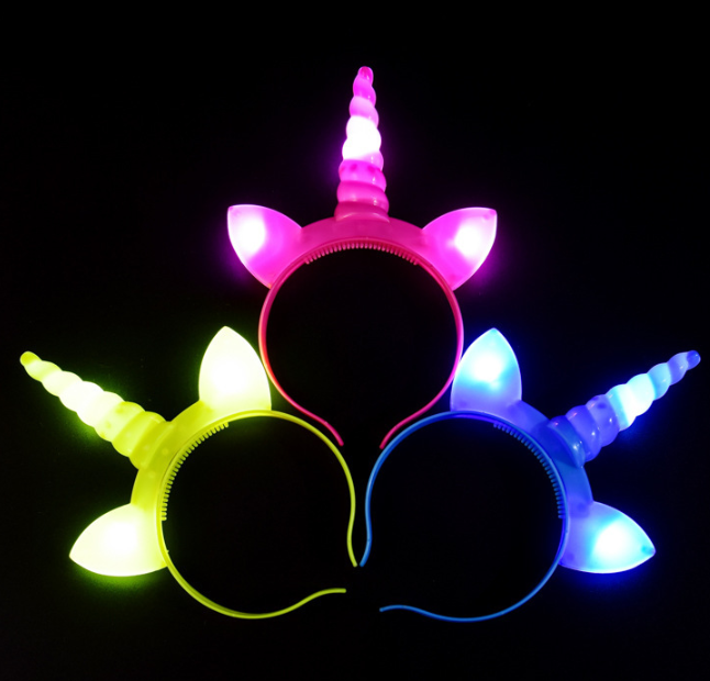 Glowing Unicorn Headband for Kids - Halloween Accessory