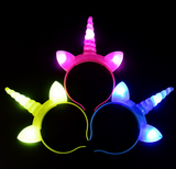 Glowing Unicorn Headband for Kids - Halloween Accessory