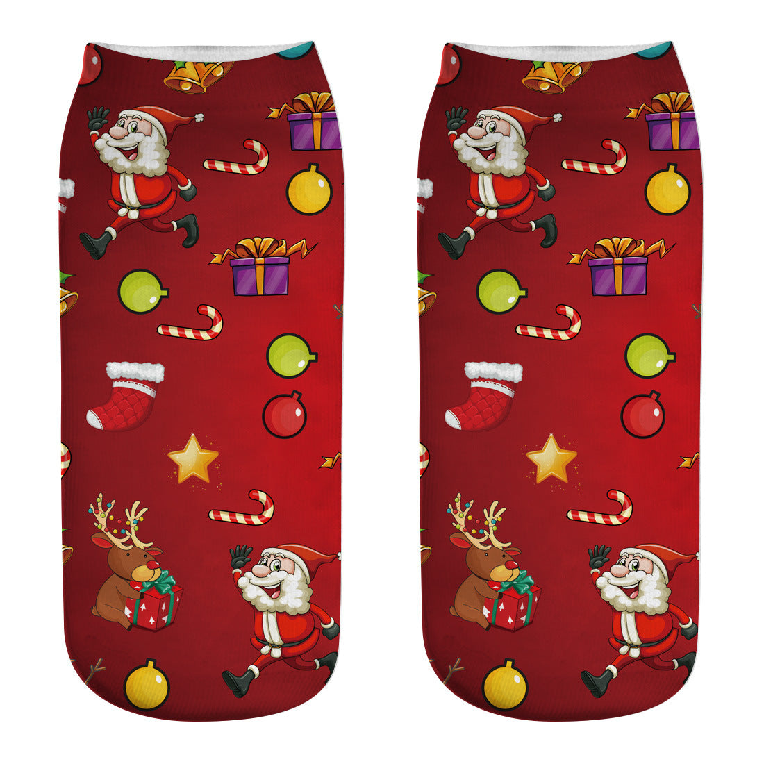 New 3D Printed Christmas Socks for Women