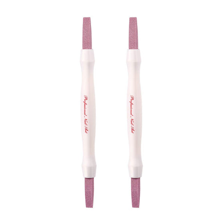 Pumice Stone Nail File Double-Headed Nail Polishing Pen Stick Cuticle Remover Trimmer Buffer Pedicure Pen Nail Art Care Tool for Household Beauty Salon Peeling Dead Skin Repairing