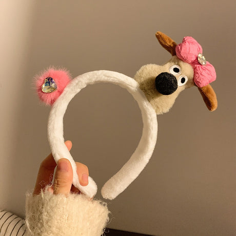 Cute Purple Plush Monster Headband Hair Accessory
