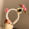 Cute Purple Plush Monster Headband Hair Accessory